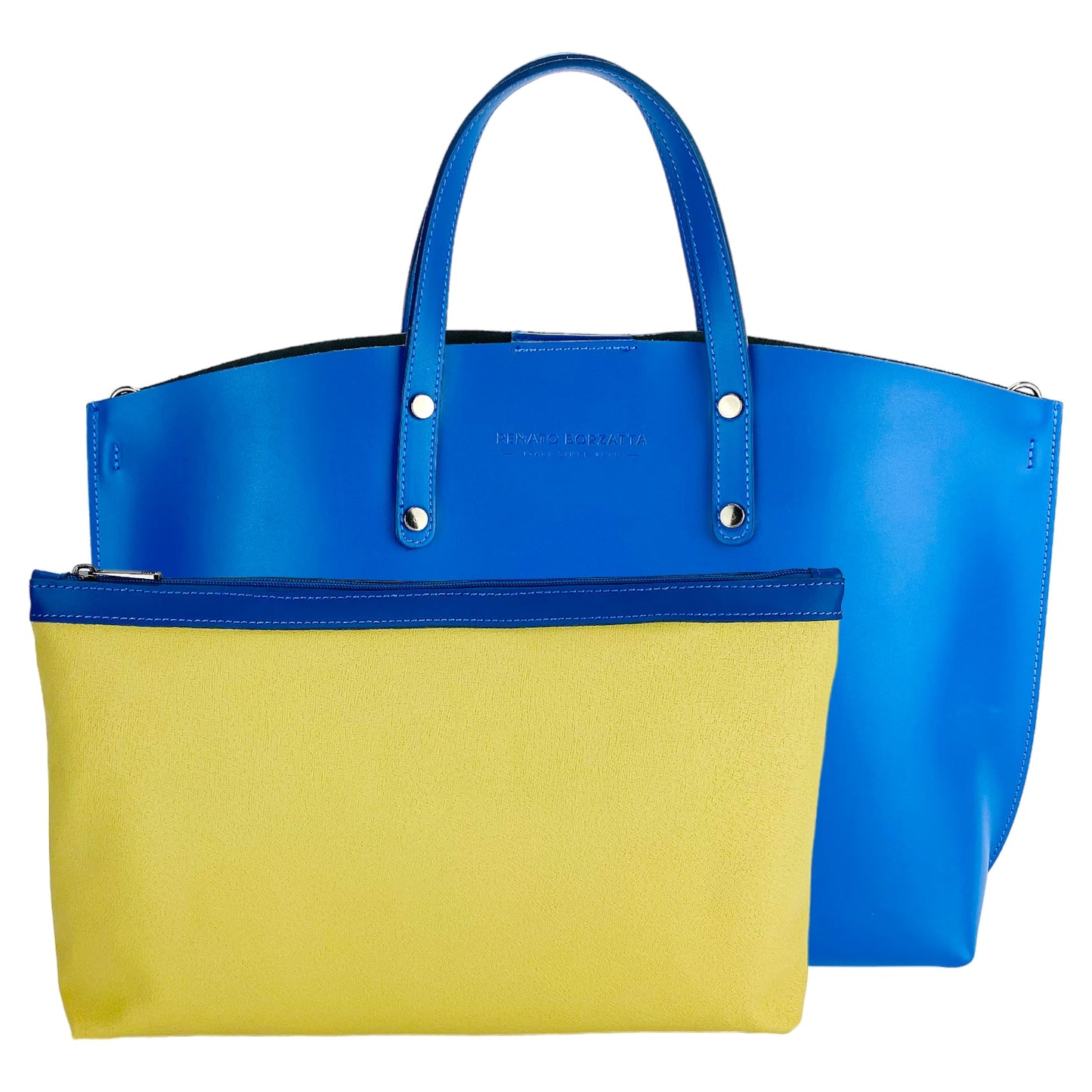 RB1024CH | Borsa Donna a Mano in Vera Pelle Made in Italy con