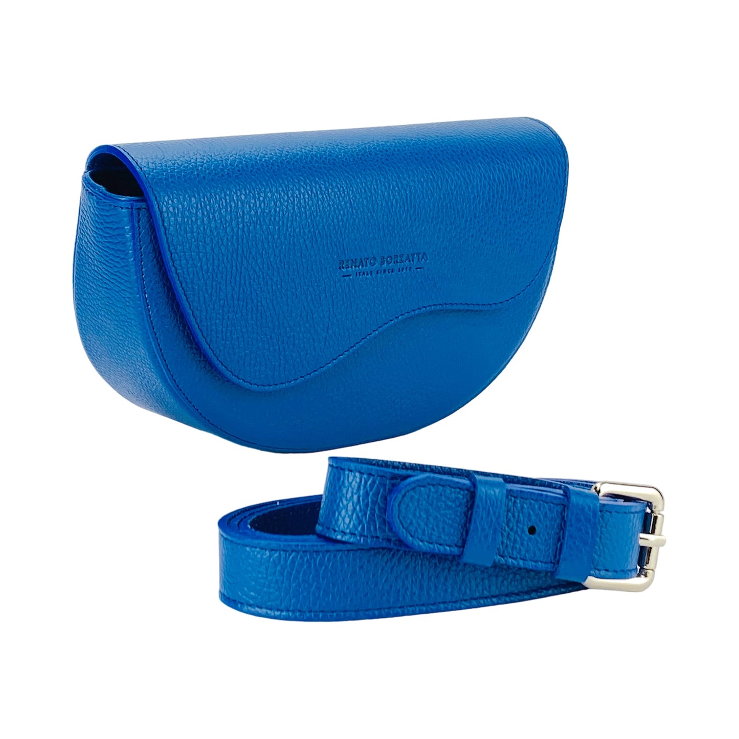 RB1027CH | Borsa Donna a Bandoliera stondata in Vera Pelle Made in