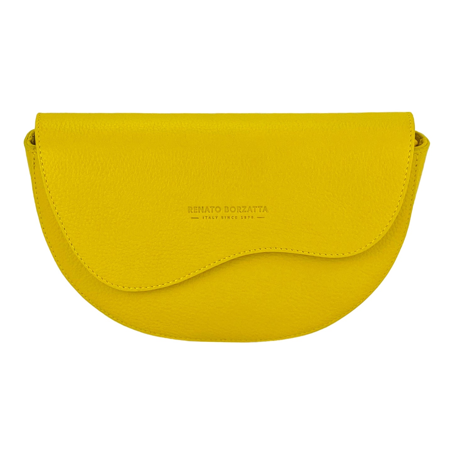 RB1027R | Borsa Donna a Bandoliera stondata in Vera Pelle Made in