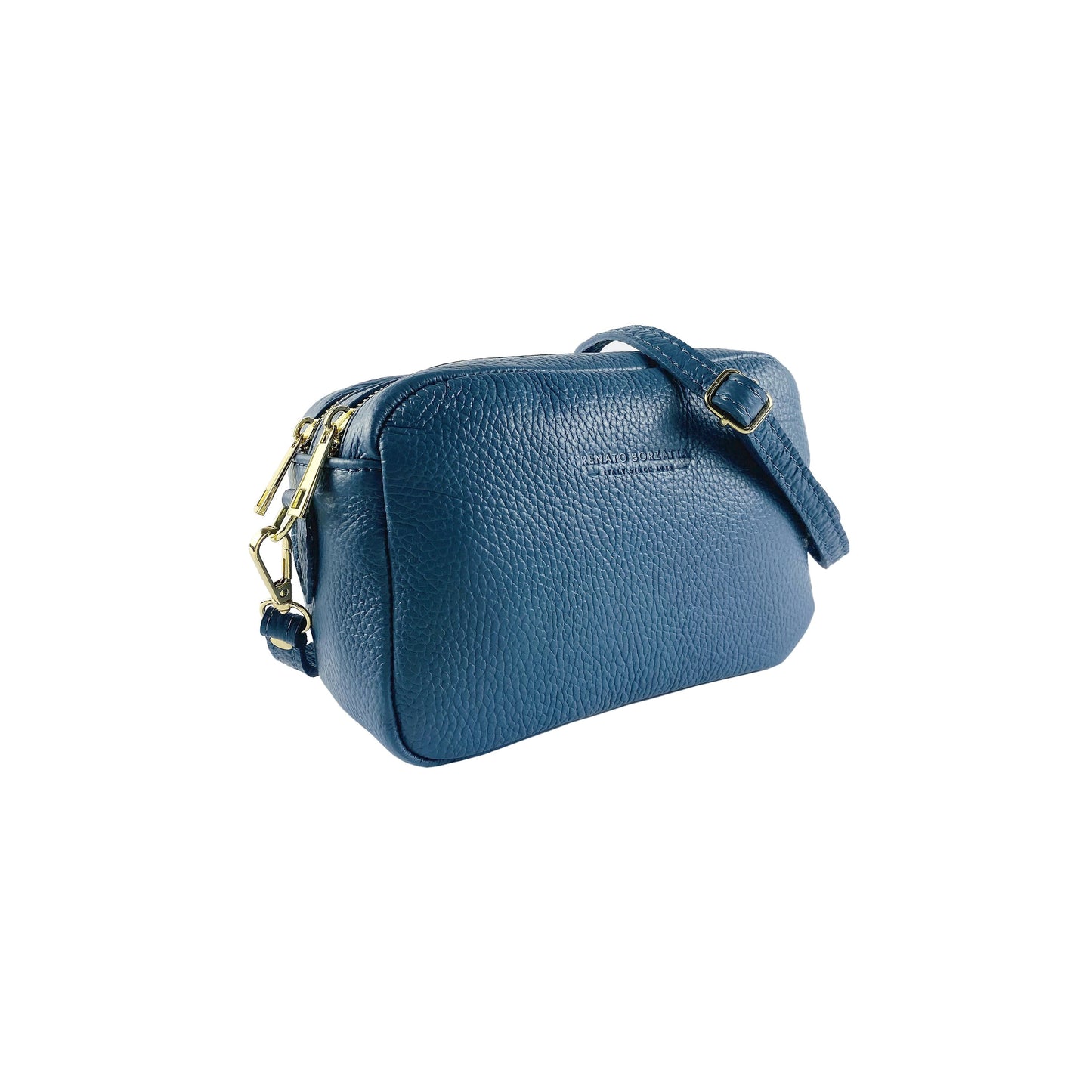 RB1008P | Tracollina Donna Doppia Lampo in Vera Pelle Made in Italy.