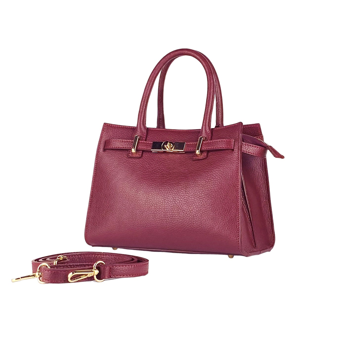 RB1016X | Borsa Donna a Mano in Vera Pelle Made in Italy con tracolla